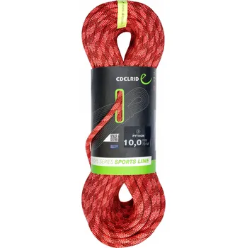 Lano Dynamické lano Edelrid Python 10 mm 70 m - červené