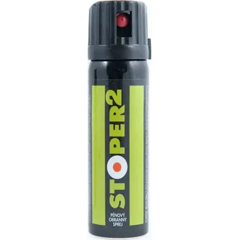 Sebeobrana Obranný plyn STOPER2 pěna 63ml (Nová vylepšená verze pěnového obranného spreje s možností použití i v uzavřených prostorách)