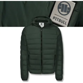 Moto oblečení Pitbull pánská péřová bunda s kapucí SEACOAST III velikost XL