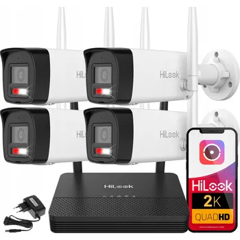 IP kamera Venkovní WiFi monitorovací sada – 4 kamery 4Mpx QHD HiLook od Hikvision