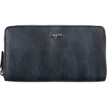 Peněženka Dámská kožená peněženka/penál Lagen 9000 - 2021/RK Charcoal
