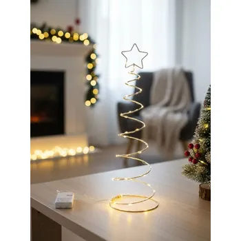 Vánoční dekorace Sinsay - Vánoční dekorace ve tvaru stromu s LED světly - černá - 535GL-99X - 535GL-99X-ONE