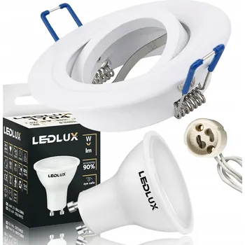 Bodové svítidlo Stropní bodové svítidlo zapuštěné LEDLUX 1,5 W GU10 9 cm bílé