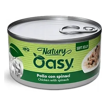 Krmivo pro kočku OASY kot NATURY Jelly - KUŘE se ŠPENÁTEM 85g
