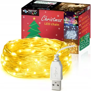 Vánoční dekorace Vnitřní Vánoční osvětlení na stromeček Masterled 10 m, 51 - 100 světýlek