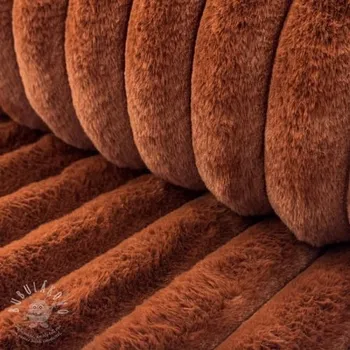 Made in FRANCE Umělá kožešina Barracuda terracotta 1.399999976158142 m