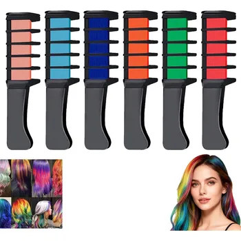 Barva na vlasy 6 KS BAREVNÝCH KŘÍDA KŘÍD NA VLASY