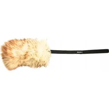 Hračka pro psa PŘETAHOVADLO PRO PSA Z OVČÍ VLNY, KRÁTKÁ RUKOJEŤ NELSON-X S PÍSKÁTKEM, 30 CM HRAČKA, 50 CM RUKOJEŤ