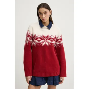 Dámský svetr Svetr Abercrombie & Fitch KI150.4316.168 burgundské 83X, vel. S