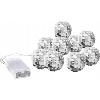 Vánoční dekorace Světelný řetěz Glimmerstone 140 cm na baterie šedý