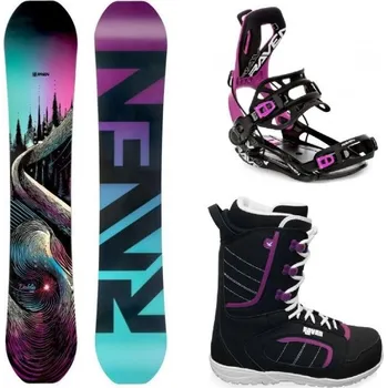 Snowboarding Raven Dahlia Carbon Mint/Pink dámský snowboard + Raven Fastec FT360 black/fuchsia vázání + Raven Diva boty 148 cm + S (EU 35-40) + DÁREK + Doprava ZDARMA