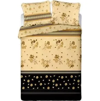 Povlečení Bavlněné Povlečení 160x200 Zlaté růže