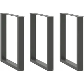 Konferenční stolek Nohy konferenčního stolku, 3 ks , antracit , 70x(72-73) cm, ocel