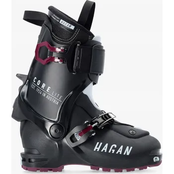 Sjezdové boty Lyžařské boty Hagan Core Lite Black/Black/Purple Pinové 39 1/3