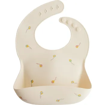 MUSHIE Silikonový bryndák Kites - Pouštění draků