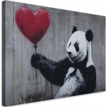 Obraz Obraz na plátně , Panda s balónkem Banksy Street Art 60x40