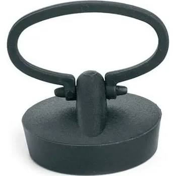 Sifon Zátka umyvadlová bez přepadu / s přepadem se sítkem kulatý McAlpine černá