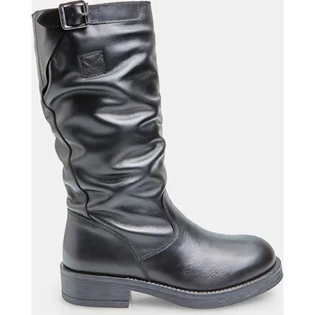 Dámské kozačky Baťa dámské kozačky z hladké kůže černé, vel. 37