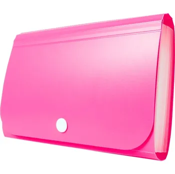 Pořadač/Složka na dokumenty A6 se zapínáním na patentku a přihrádkami Tetis