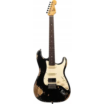 Elektrická kytara Henryho elektrická kytara - Snake Mamba ST-1 Strat Black Relic