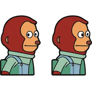 Samolepicí dekorace na vozidlo NÁLEPKA na Auto, Notebook | MEME ZASKOCENÁ OPICE - VTIPNÁ VINYLOVÁ