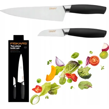 NOŽE NŮŽ ŠÉFKUCHAŘSKÝ NŮŽ NA KRÁJENÍ, LOUPOVÁNÍ FISKARS KUCHYŇSKÁ SADA