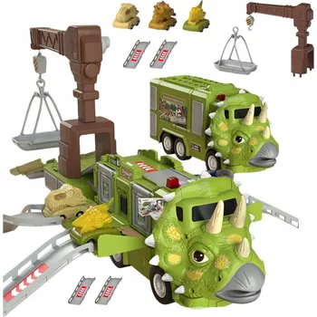 autíčko NÁKLADNÍ AUTO DINOSAURUS S AUTÍČKY TRICERATOPS JEŘÁB 691