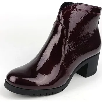 Dámská zimní obuv Dámské zimní boty na podpatku Barton 25174 vínové 40