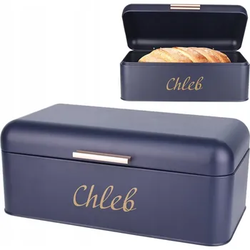 chlebník Jednodílný chlebník Karl Hausmann modrý, žlutý ocel