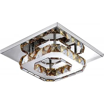 Poloplafon kulatý TOOLIGHT 20 x 8 cm bezbarvý, stříbrný, šedý