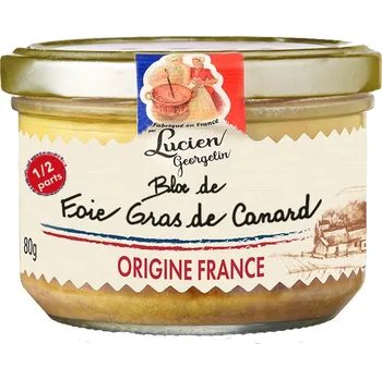 paštika a pomazánka Lucien Georgelin - Kachní foie gras v bloku 80g