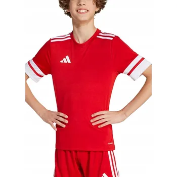 Dětské tričko adidas SQUADRA 25 JSY Jr JJ0051 - ČERVENÉ, velikost 152 cm