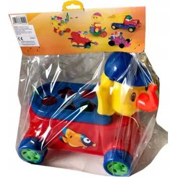 Hračka pro nejmenší Tahací slon s třídičkou Zabawkarstwo Wiesław Suchanek Slon s kostkami