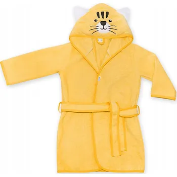 Dámské oblečení UVIE Teplý dětský župan 104-116 žlutý Tygr
