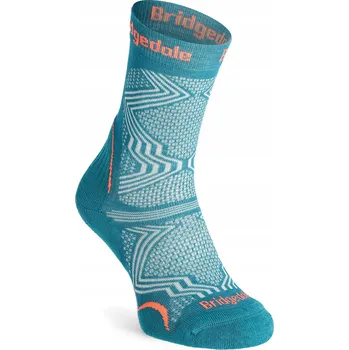 Dámské ponožky Bridgedale Hike UL T2 Coolmax P tyrkysová velikost S 35-37