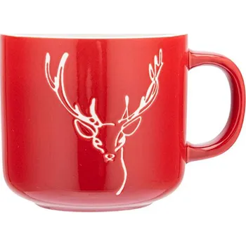 Altom Vánoční hrnek s jelenem Winter Dreams, 370 ml, červený