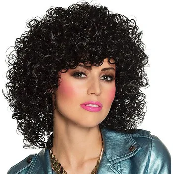 Boland Dámská paruka černá kudrnatá retro