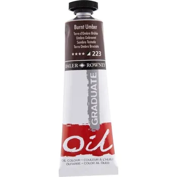 Olejová barva Daler & Rowney Graduate Oil 38 ml - burnt umber 223