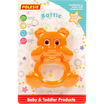 Chrastítko pro miminka "Medvídek" - senzorická hračka 0+ v blistru