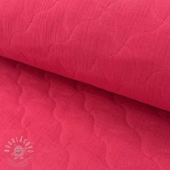 Dvojitá gázovina/mušelín QUILT NOE magenta