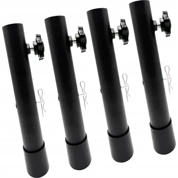 Podložka pod nábytek 4 ks Nástavce / Podložky pod nohy skládacího stolu, nerezové, 20 cm