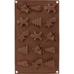 ORION Forma silikon Christmas 15 hnědá 151753
