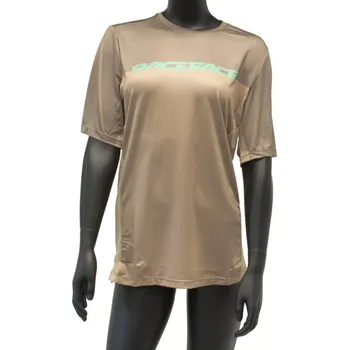 Cyklistické oblečení Race Face Pánský dres Race Face Indy SS Jersey - Sand velikost S