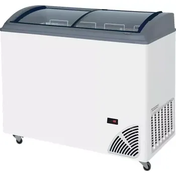 Mraznička 48544 Pultová mraznička prosklené oblé víko Byfal ARO 306/2 Grey Edge