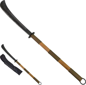 Replika zbraně Chladné Zbraně Čínská válečná naginata "PU DAO SOLDIER" oblá