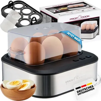 Vařič vajec ProfiCook EK 1276 Vařič vajec vejcovar 6ks hlasový výstup