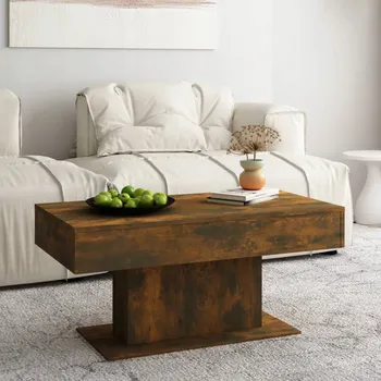 Obývací pokoj Obdélníkový stolek VidaXL 96 x 50 x 45 cm, provedení starý dub