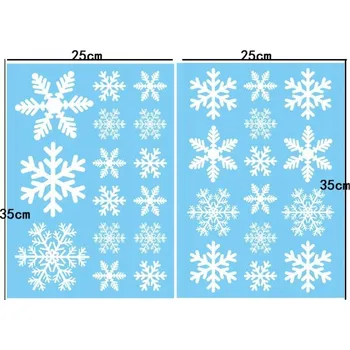 Vánoční dekorace Vánoční nálepky na okno 2 archy 25 x 35 cm NKD08