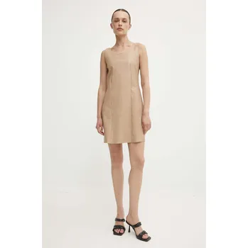 Dámské šaty Šaty Answear.LAB béžová barva, mini 111136.tjs 80X, vel. M