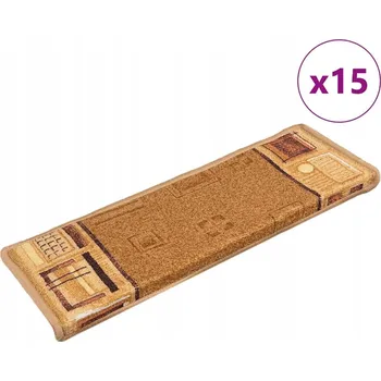 Nášlap na schod Nášlapy na schody VidaXL, délka 65 cm, tloušťka 3 mm